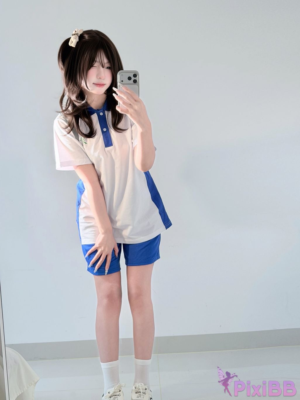Cosplayer Real treasure Sweet girl in school uniform PixiBB.COM 065