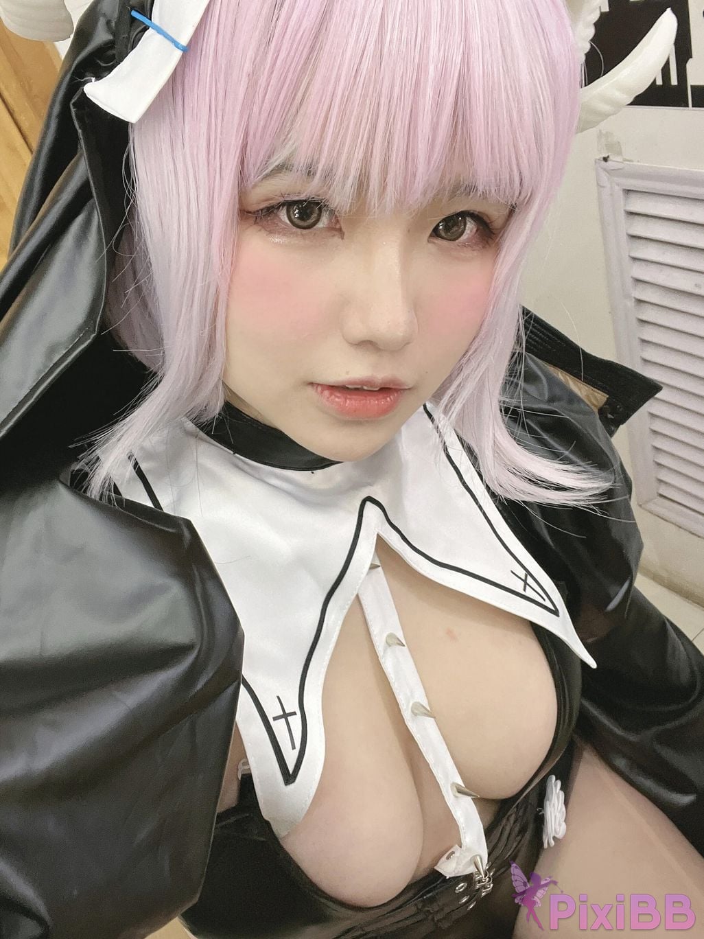 Cosplayer Ah Ban is very happy today Crotchless pants devil PixiBB.COM 060