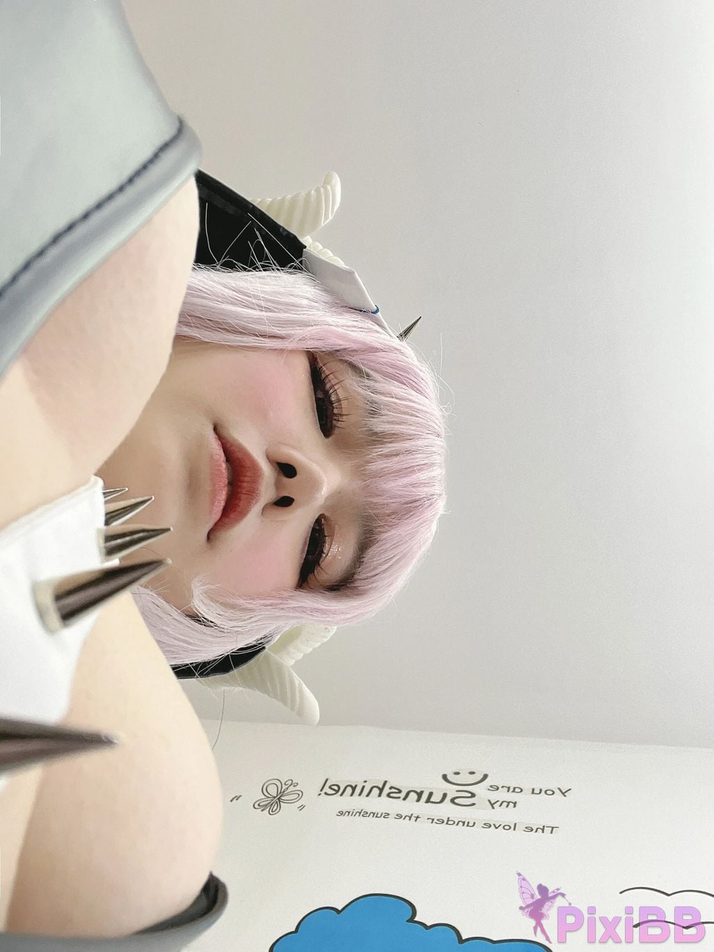 Cosplayer Ah Ban is very happy today Crotchless pants devil PixiBB.COM 068