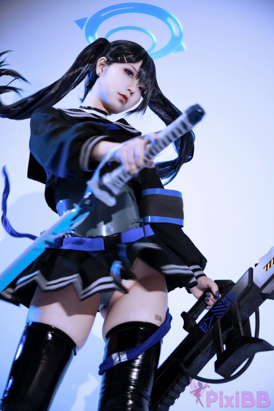 Cosplayer G44 wont get hurt Blue PixiBB.COM 002
