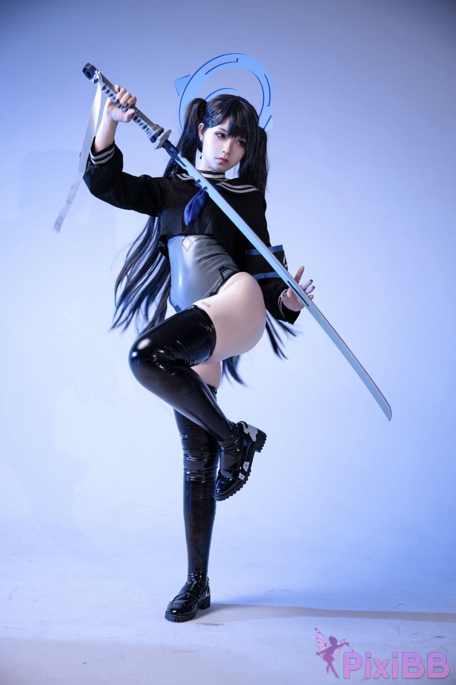 Cosplayer G44 wont get hurt Blue PixiBB.COM 025