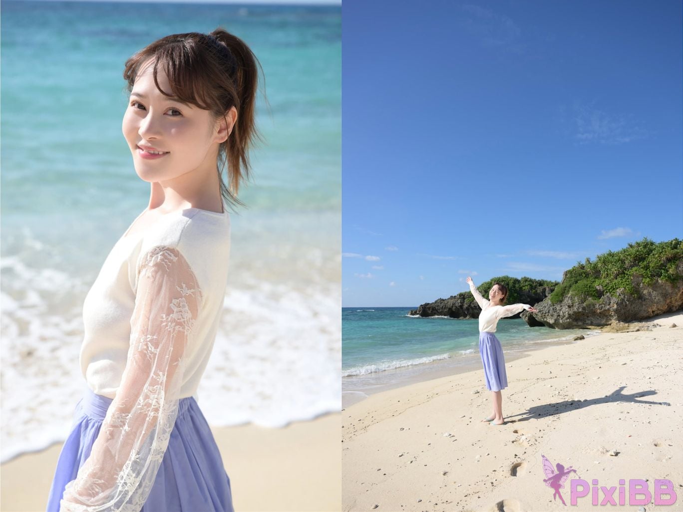 Japanese Idol Uno Yukari Esayaka FRIDAY digital photo book Riding the sea breeze Vol.1 PixiBB.COM 029