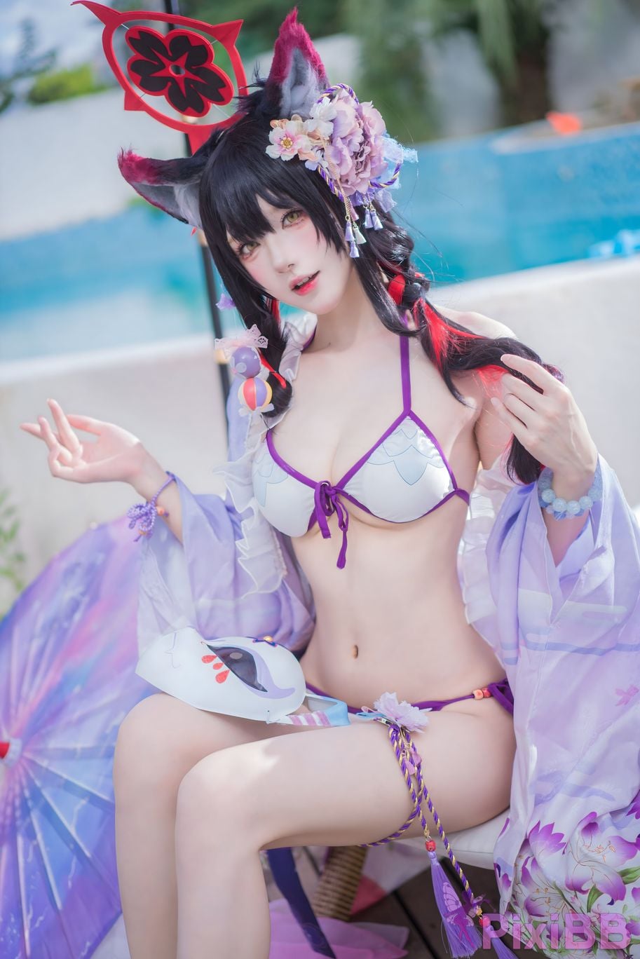 Cosplay Abao is also a rabbit girl Blue Archives Husaka Wakamaki PixiBB.COM 001