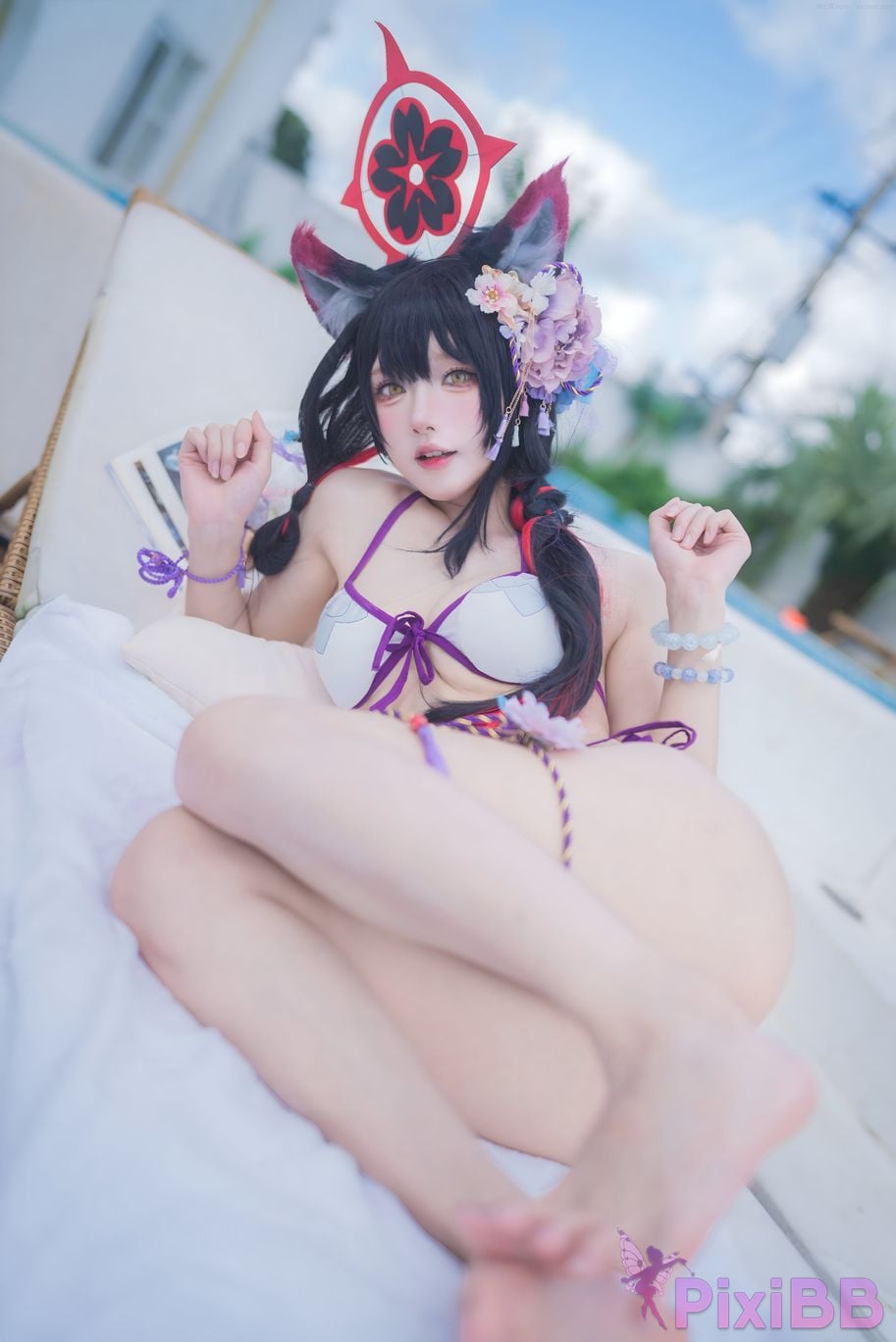Cosplay Abao is also a rabbit girl Blue Archives Husaka Wakamaki PixiBB.COM 024