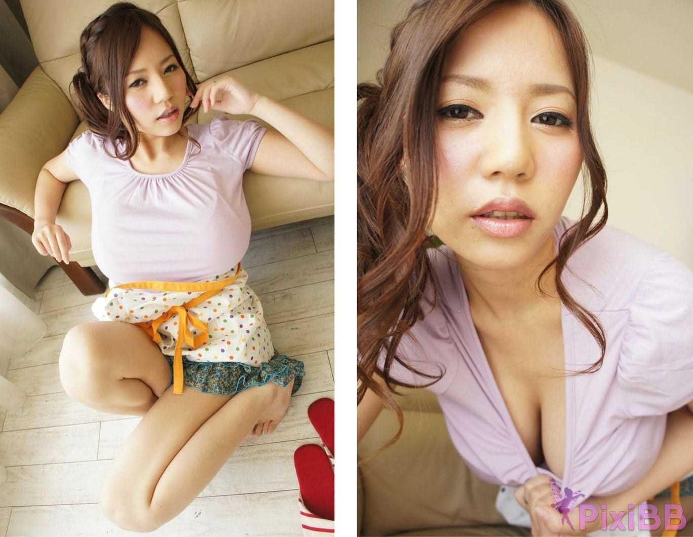 Japanese Idol Ruri Saijo Big tits wifes temptation A lewd wife cheats on her husband while he is away... Intense gravure photo book PixiBB.COM 025