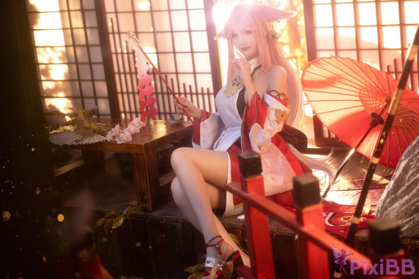 Cosplay Hanako honoka Genshin Impact Yae Kamiko PixiBB.COM 011