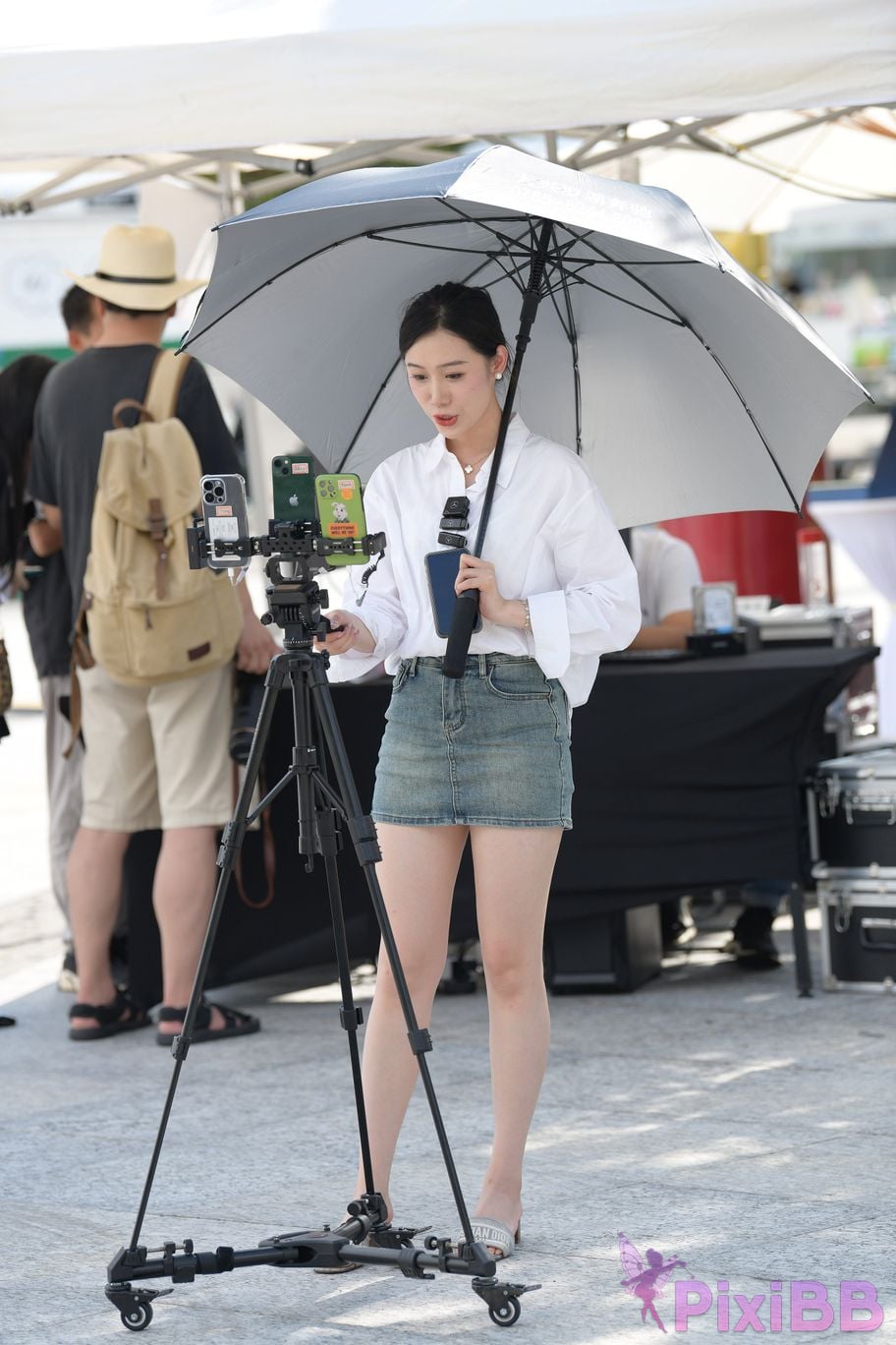 Featured Street Photography Works No.5467 shirt denim skirt PixiBB.COM 061