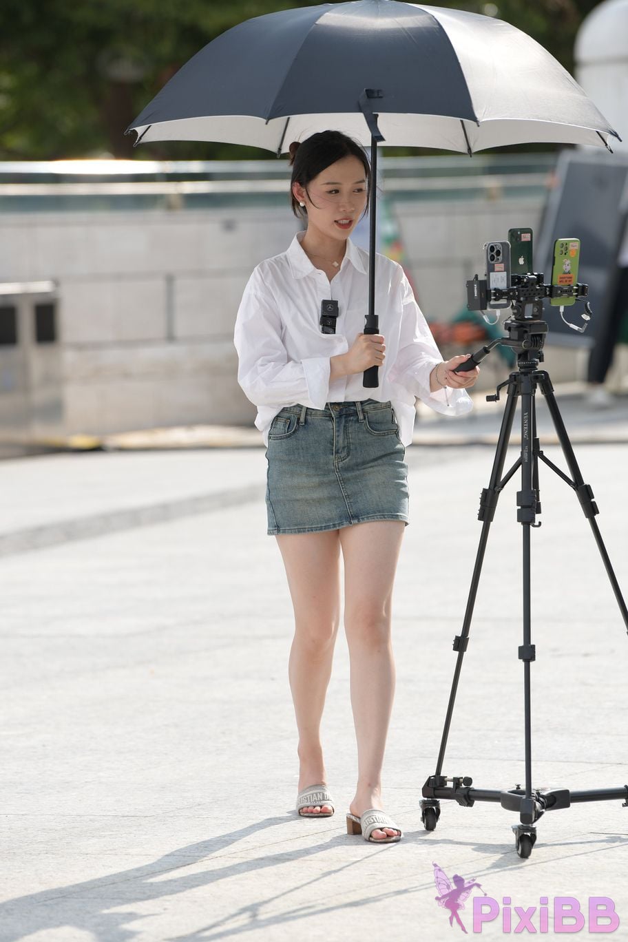Featured Street Photography Works No.5467 shirt denim skirt PixiBB.COM 082