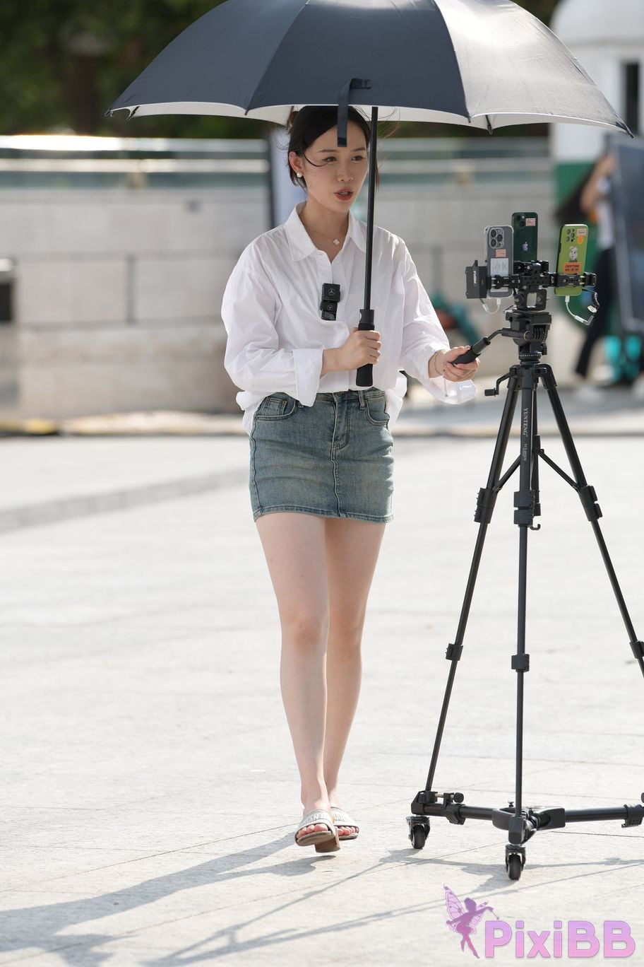 Featured Street Photography Works No.5467 shirt denim skirt PixiBB.COM 085