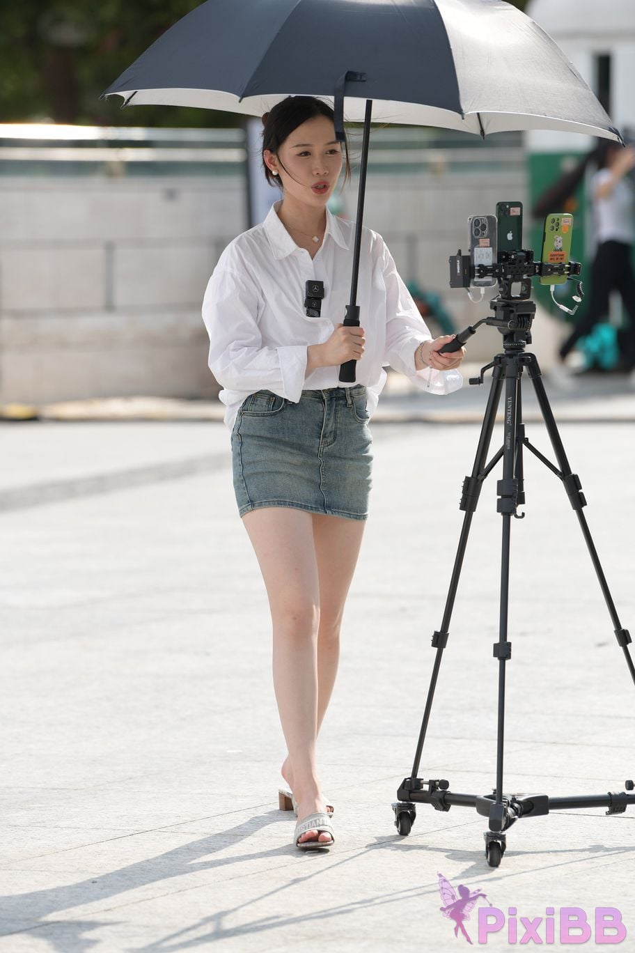 Featured Street Photography Works No.5467 shirt denim skirt PixiBB.COM 086