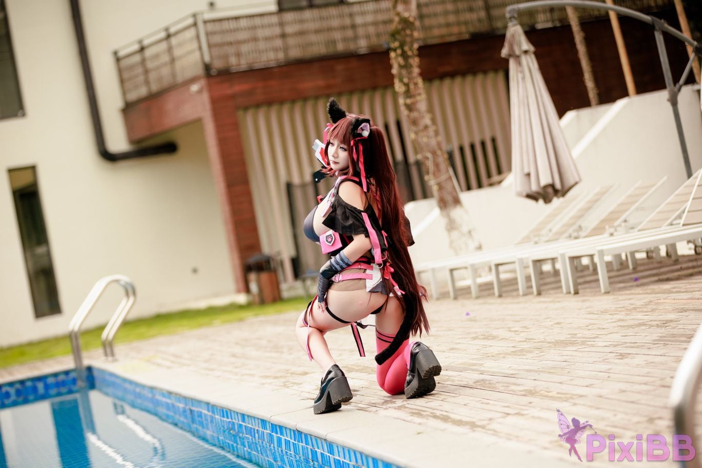 Cosplayer A Xuexue Nikke goddess of victory nile summer PixiBB.COM 066