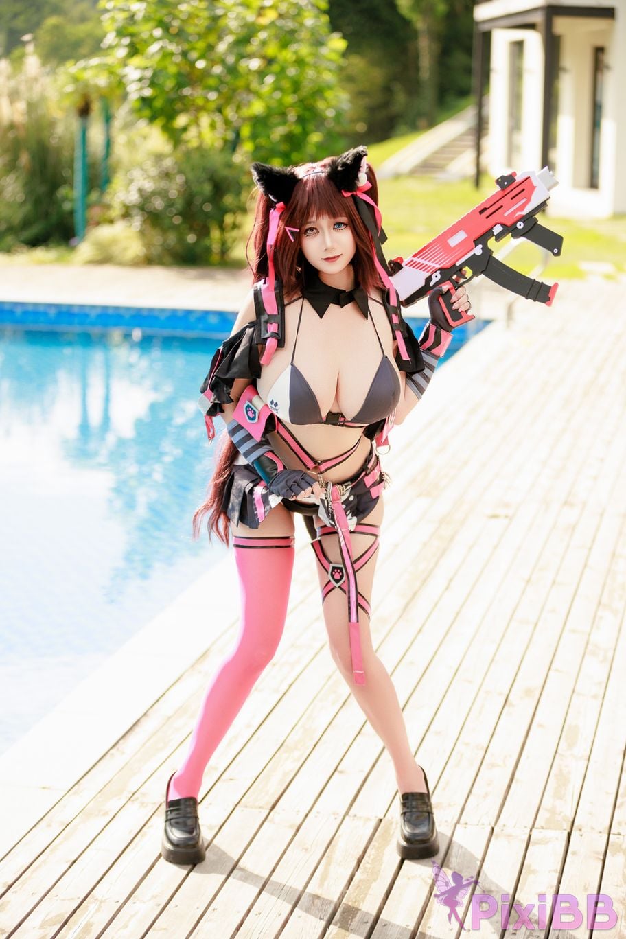 Cosplayer A Xuexue Nikke goddess of victory nile summer PixiBB.COM 073