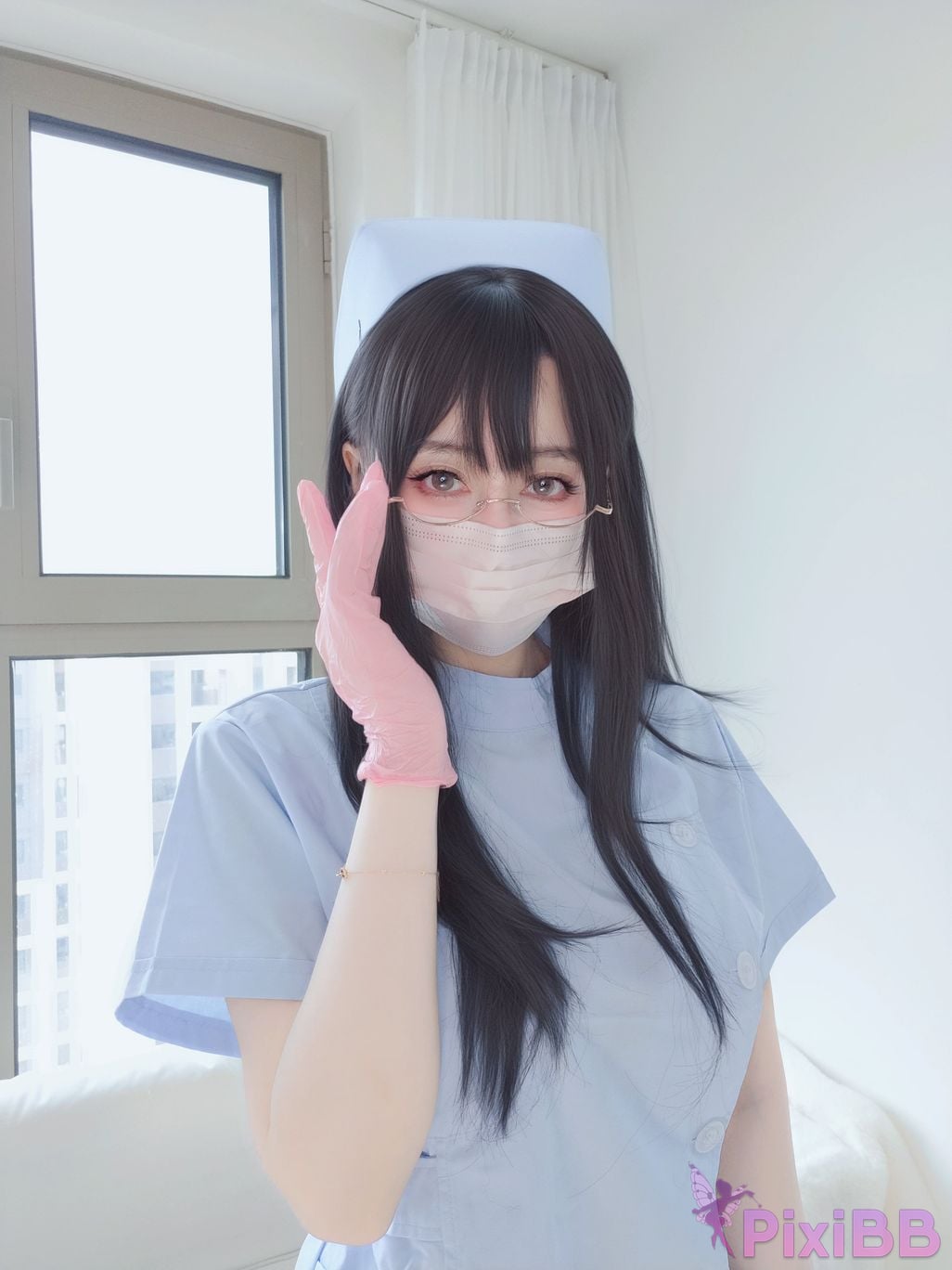 Cosplayer silver 81 selfie Vol.095 blue nurse PixiBB.COM 001