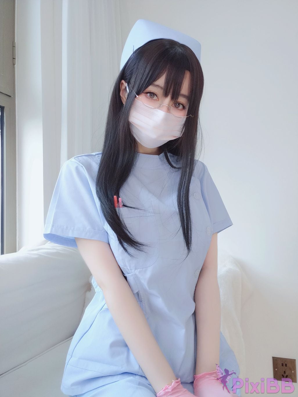 Cosplayer silver 81 selfie Vol.095 blue nurse PixiBB.COM 013