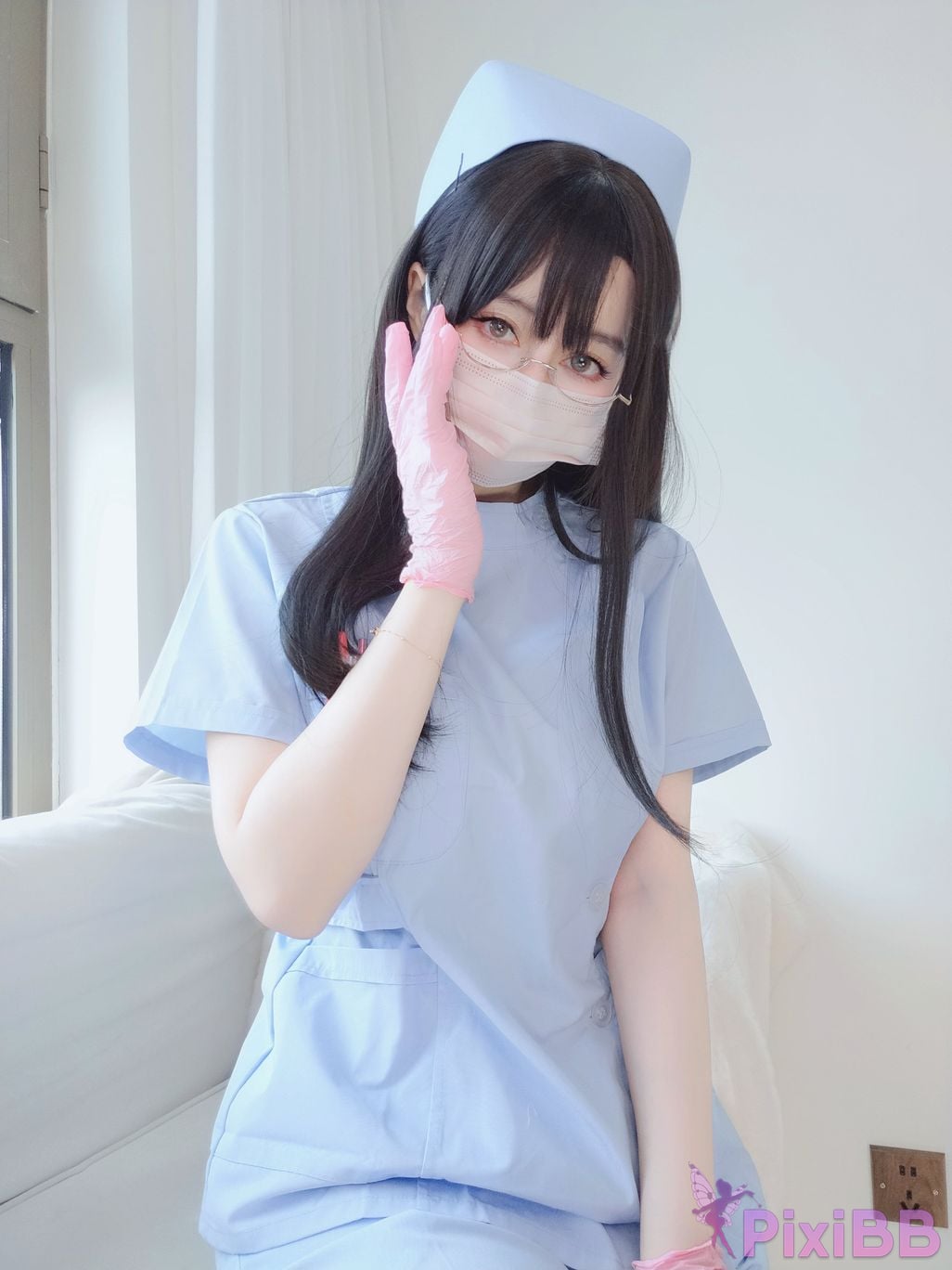 Cosplayer silver 81 selfie Vol.095 blue nurse PixiBB.COM 024