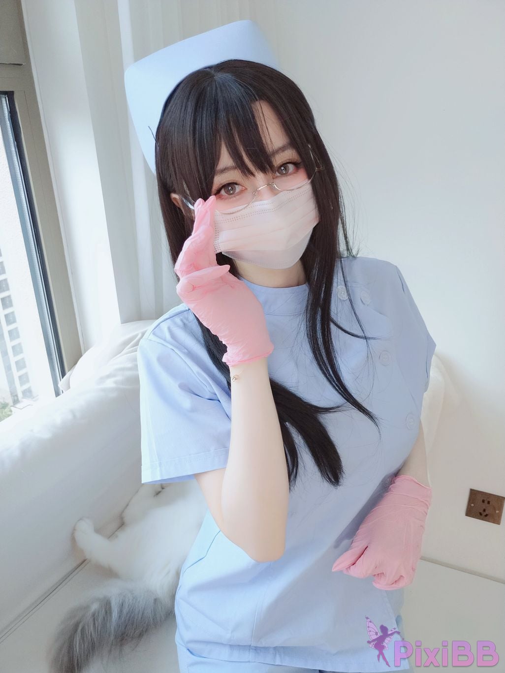 Cosplayer silver 81 selfie Vol.095 blue nurse PixiBB.COM 057