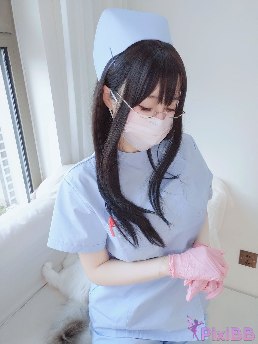 Cosplayer silver 81 selfie Vol.095 blue nurse PixiBB.COM 068