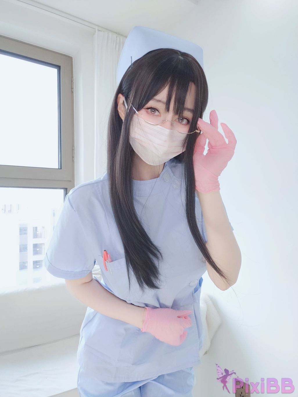 Cosplayer silver 81 selfie Vol.095 blue nurse PixiBB.COM 097