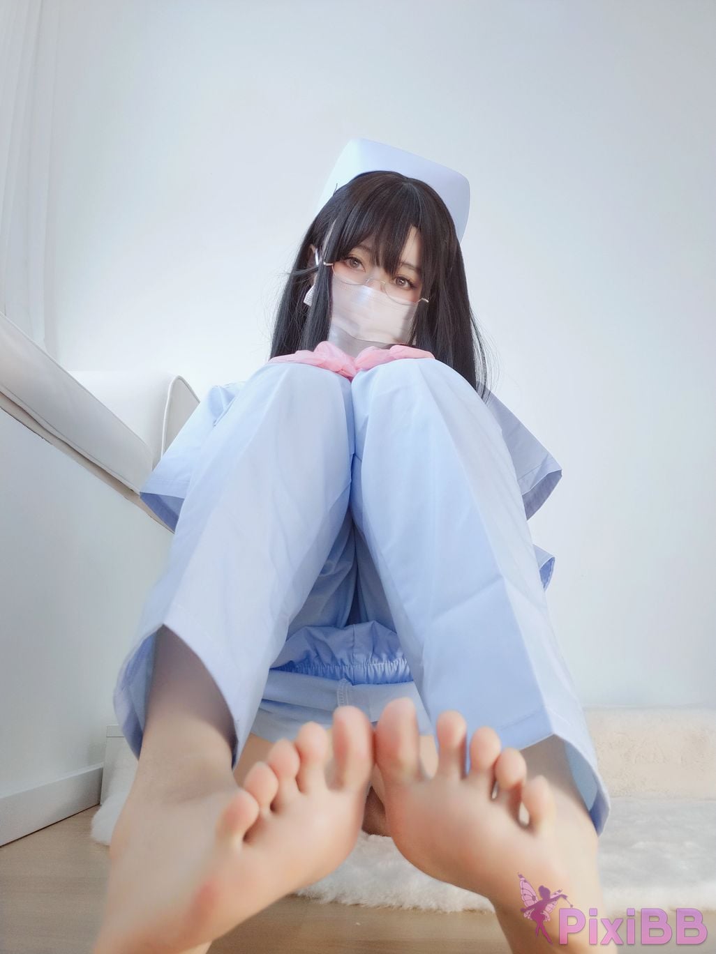 Cosplayer silver 81 selfie Vol.095 blue nurse PixiBB.COM 098