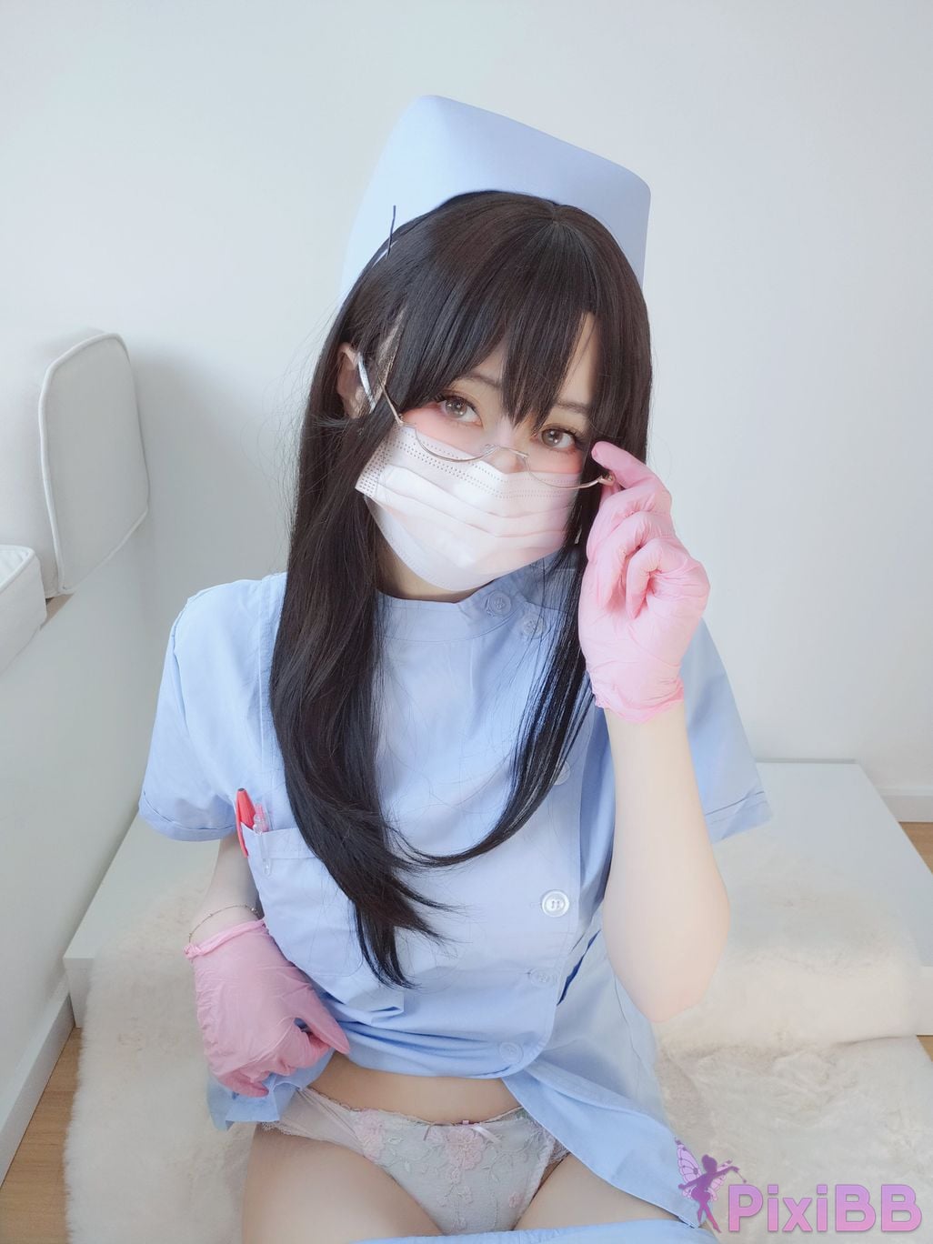 Cosplayer silver 81 selfie Vol.095 blue nurse PixiBB.COM 102