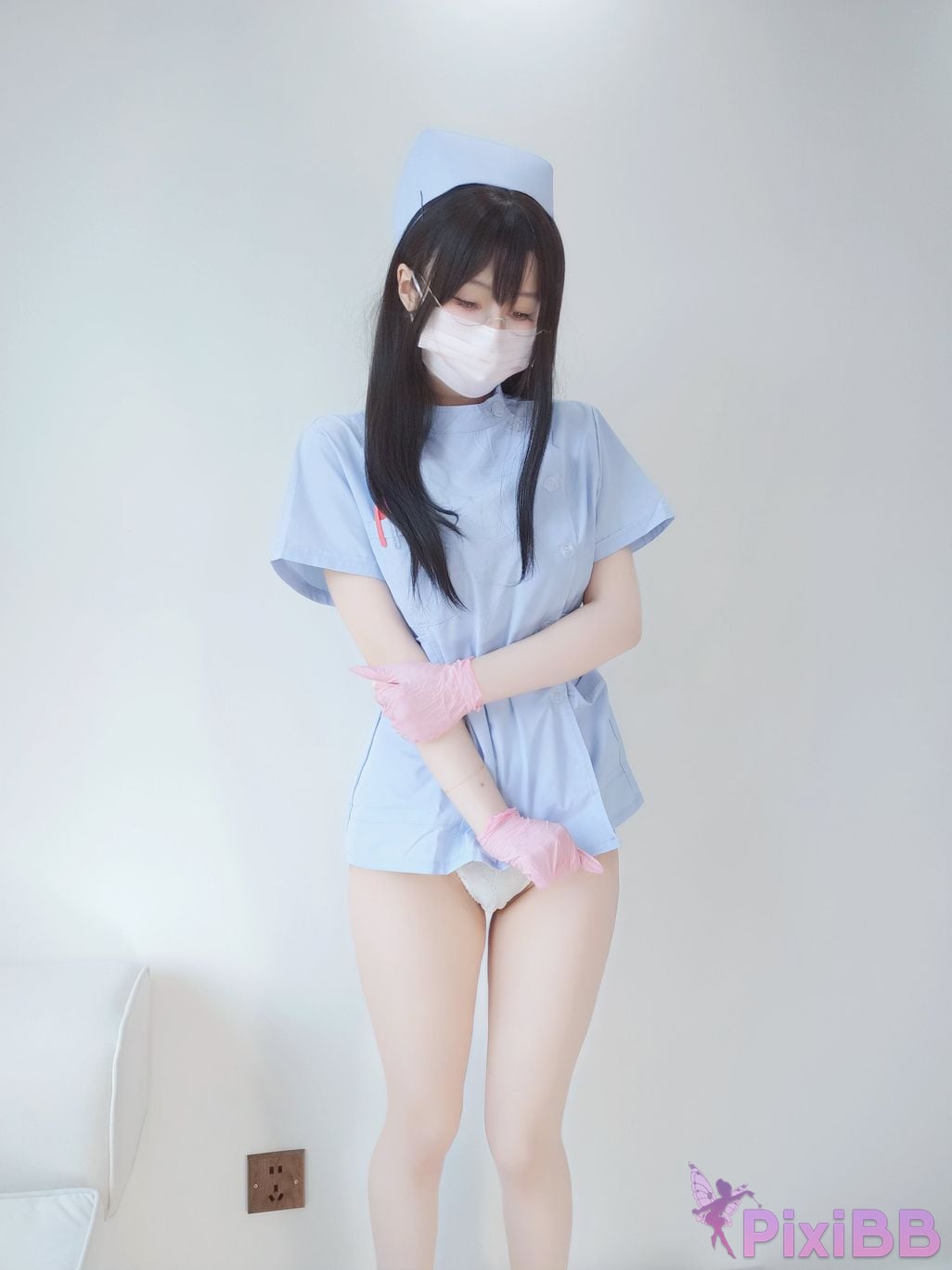 Cosplayer silver 81 selfie Vol.095 blue nurse PixiBB.COM 105