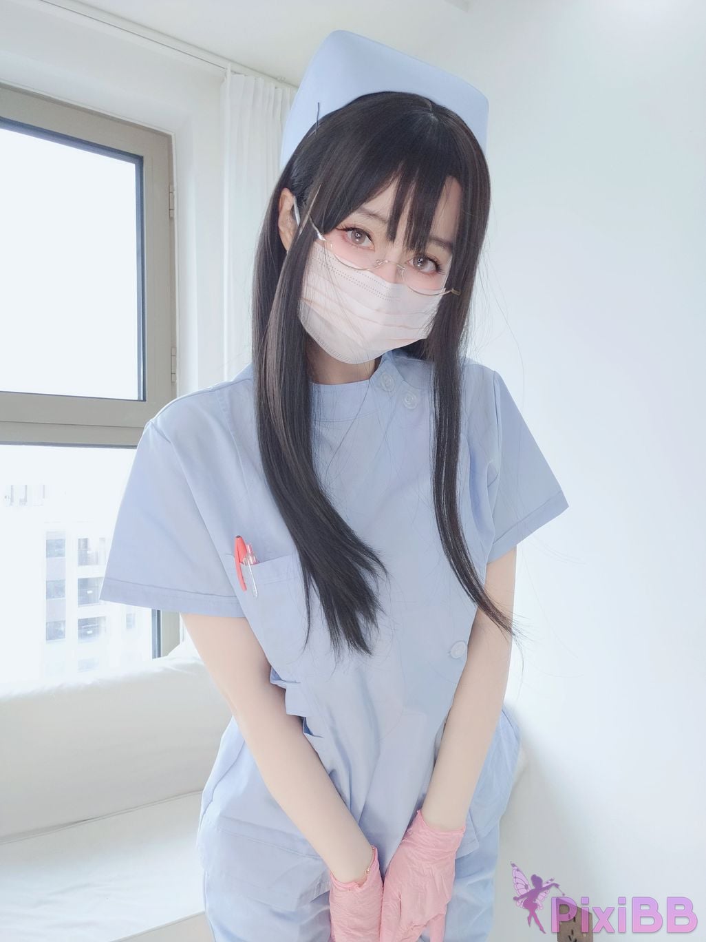 Cosplayer silver 81 selfie Vol.095 blue nurse PixiBB.COM 108