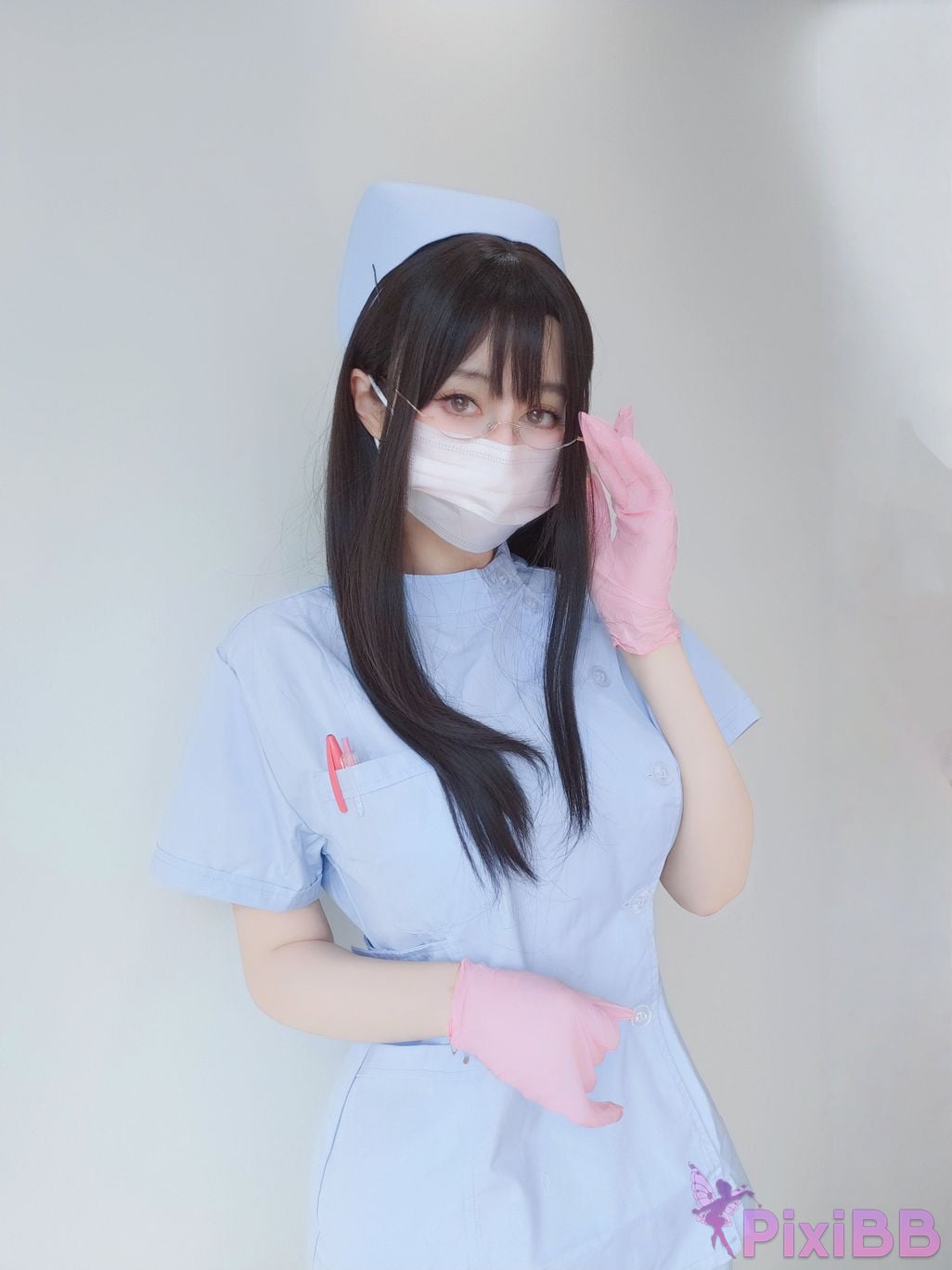 Cosplayer silver 81 selfie Vol.095 blue nurse PixiBB.COM 119