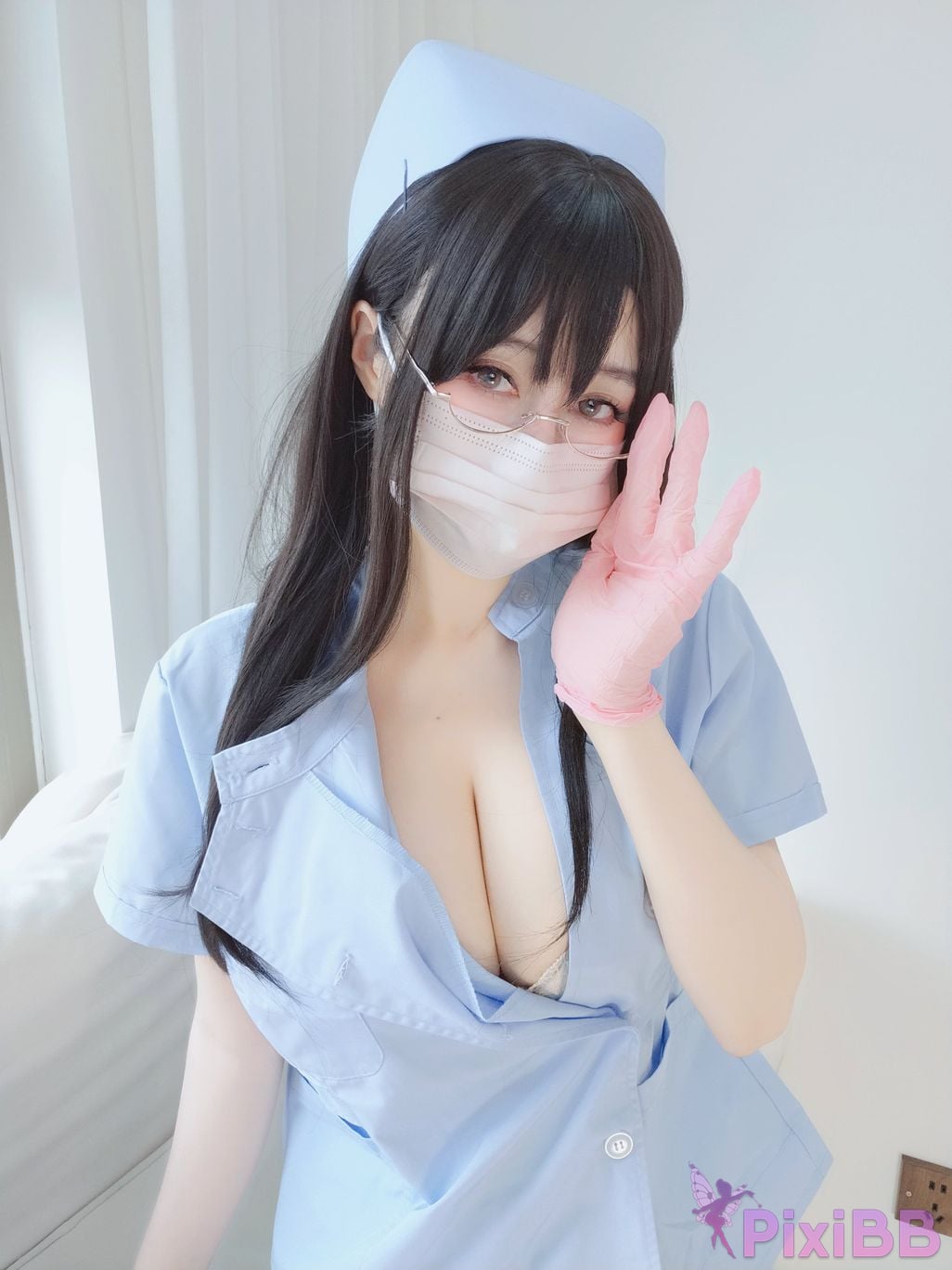 Cosplayer silver 81 selfie Vol.095 blue nurse PixiBB.COM 148
