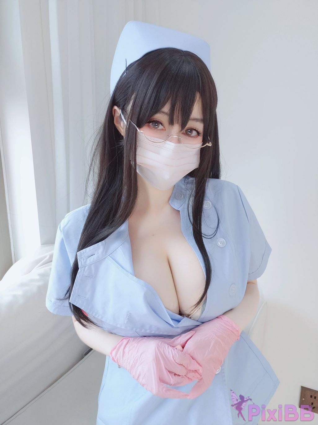 Cosplayer silver 81 selfie Vol.095 blue nurse PixiBB.COM 149