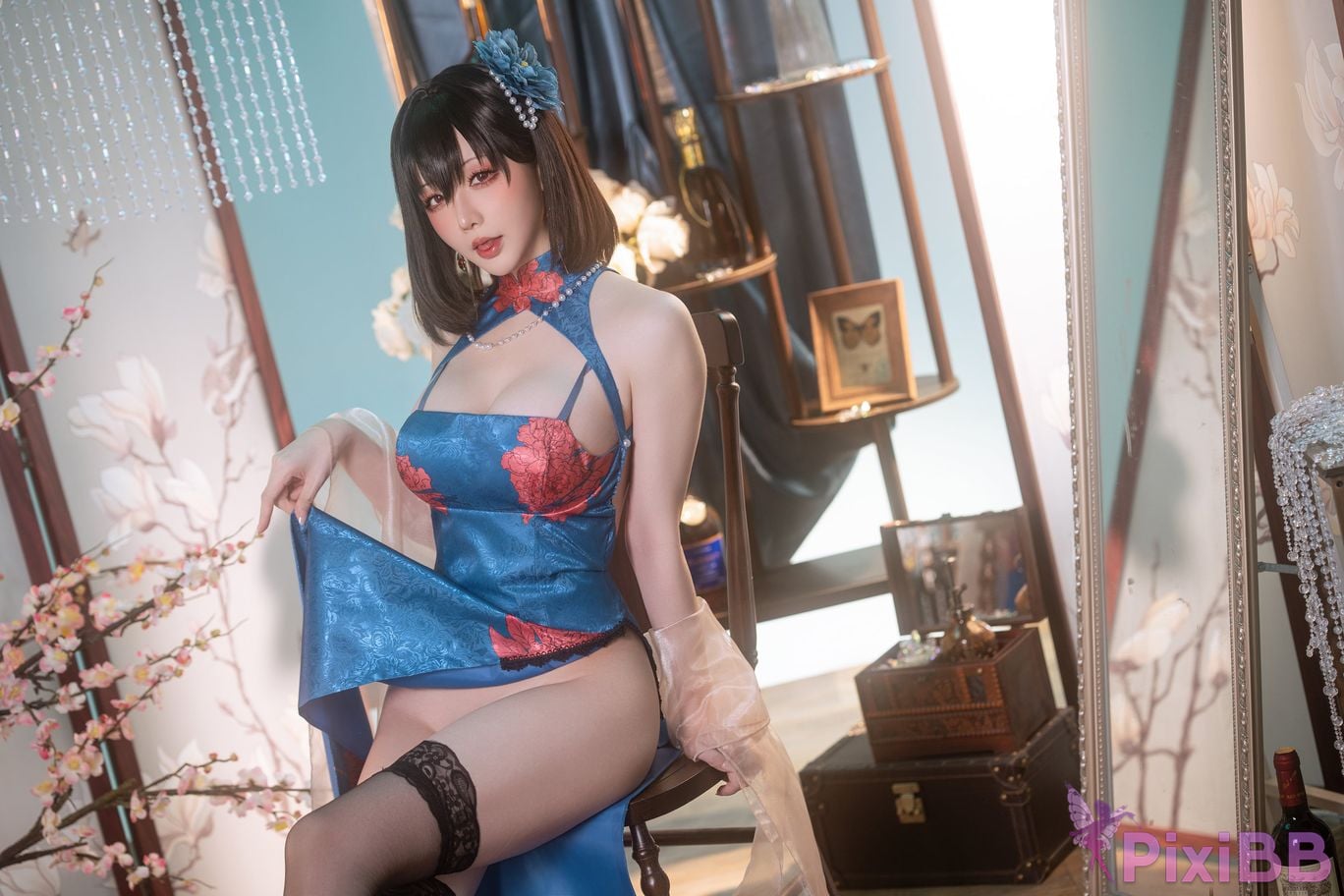 Cosplay Stars delay Hoshilily Azur Blue Route Jianwu PixiBB.COM 002