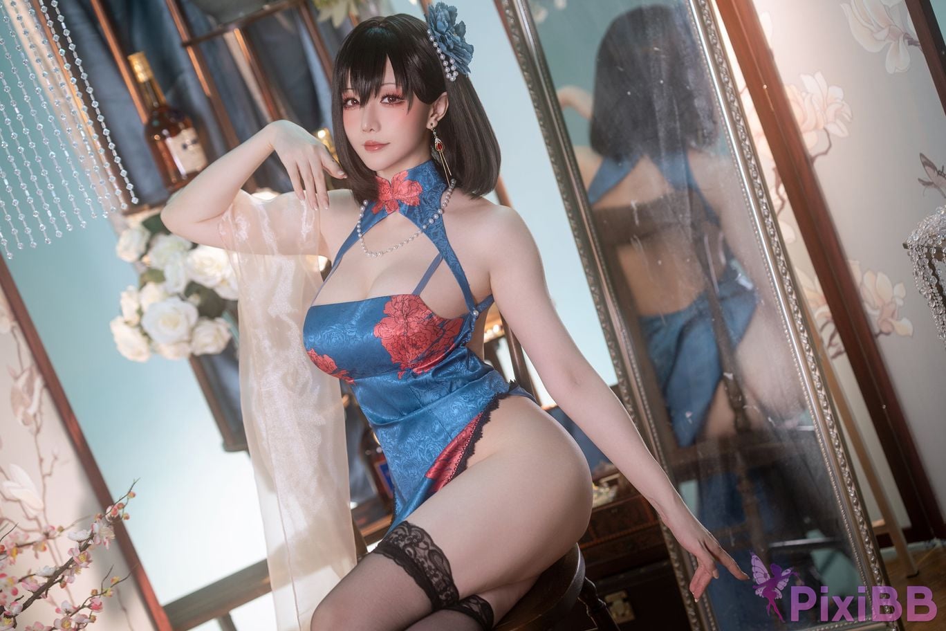 Cosplay Stars delay Hoshilily Azur Blue Route Jianwu PixiBB.COM 006