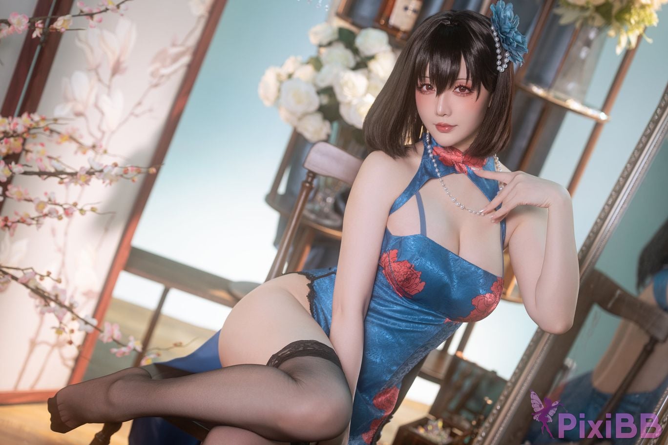 Cosplay Stars delay Hoshilily Azur Blue Route Jianwu PixiBB.COM 014