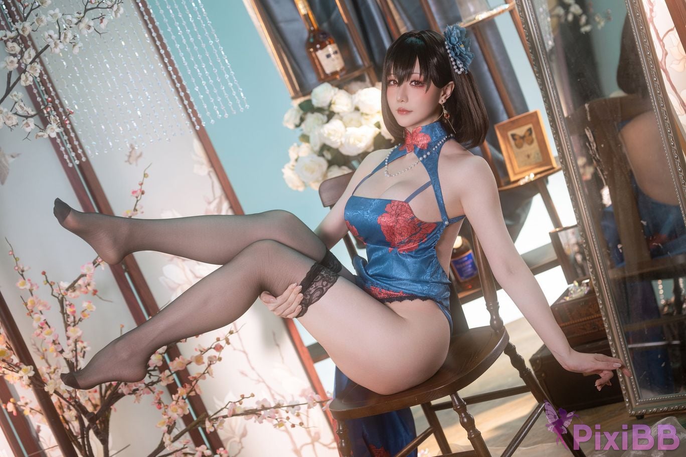 Cosplay Stars delay Hoshilily Azur Blue Route Jianwu PixiBB.COM 017