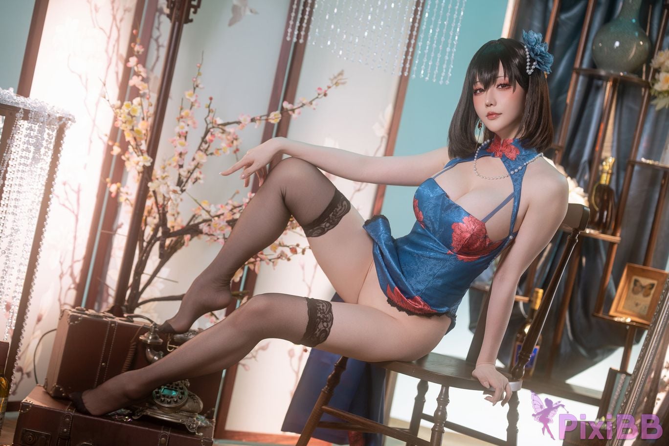 Cosplay Stars delay Hoshilily Azur Blue Route Jianwu PixiBB.COM 020