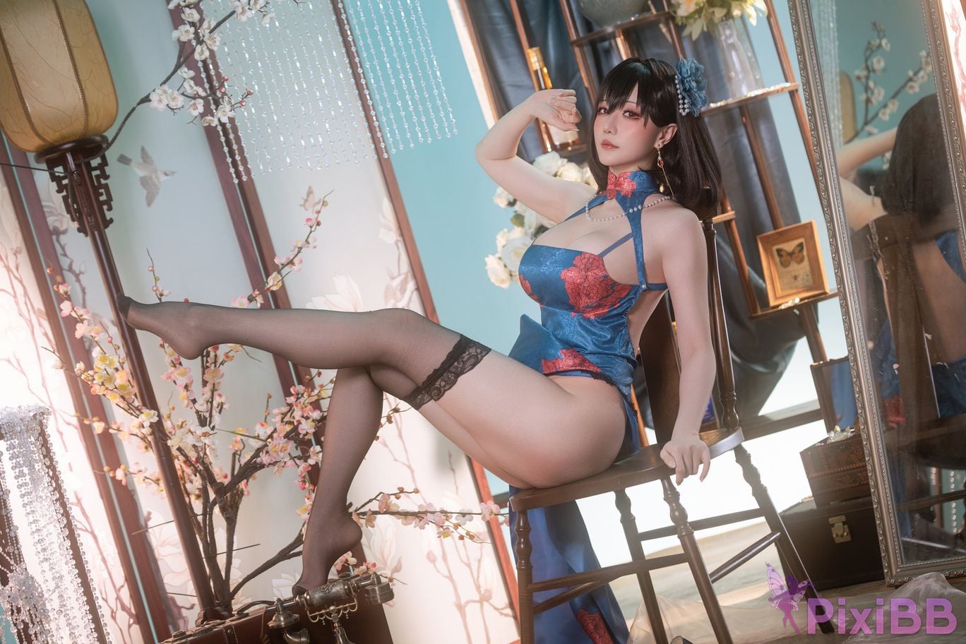 Cosplay Stars delay Hoshilily Azur Blue Route Jianwu PixiBB.COM 021