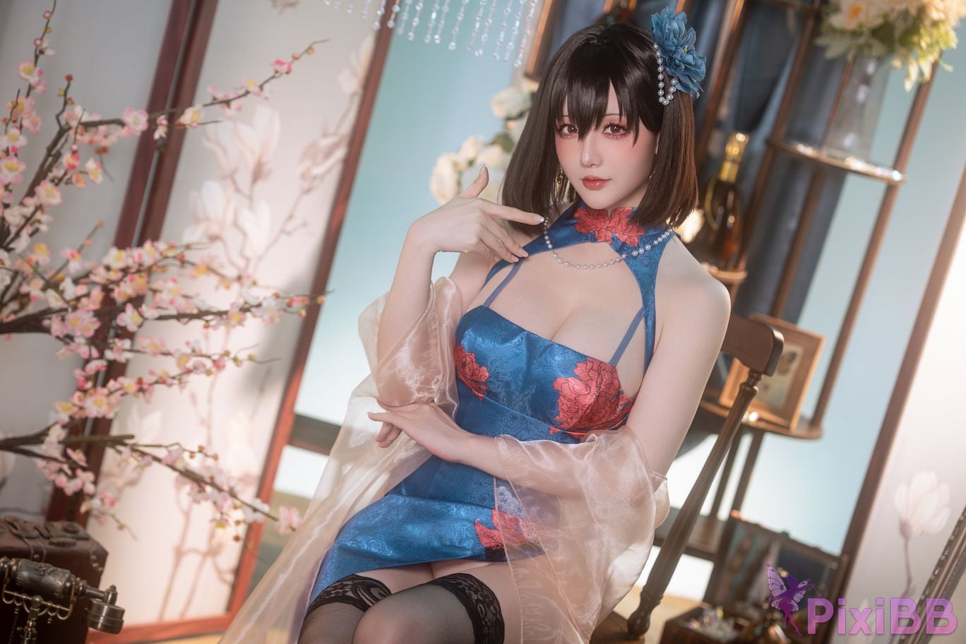 Cosplay Stars delay Hoshilily Azur Blue Route Jianwu PixiBB.COM 023