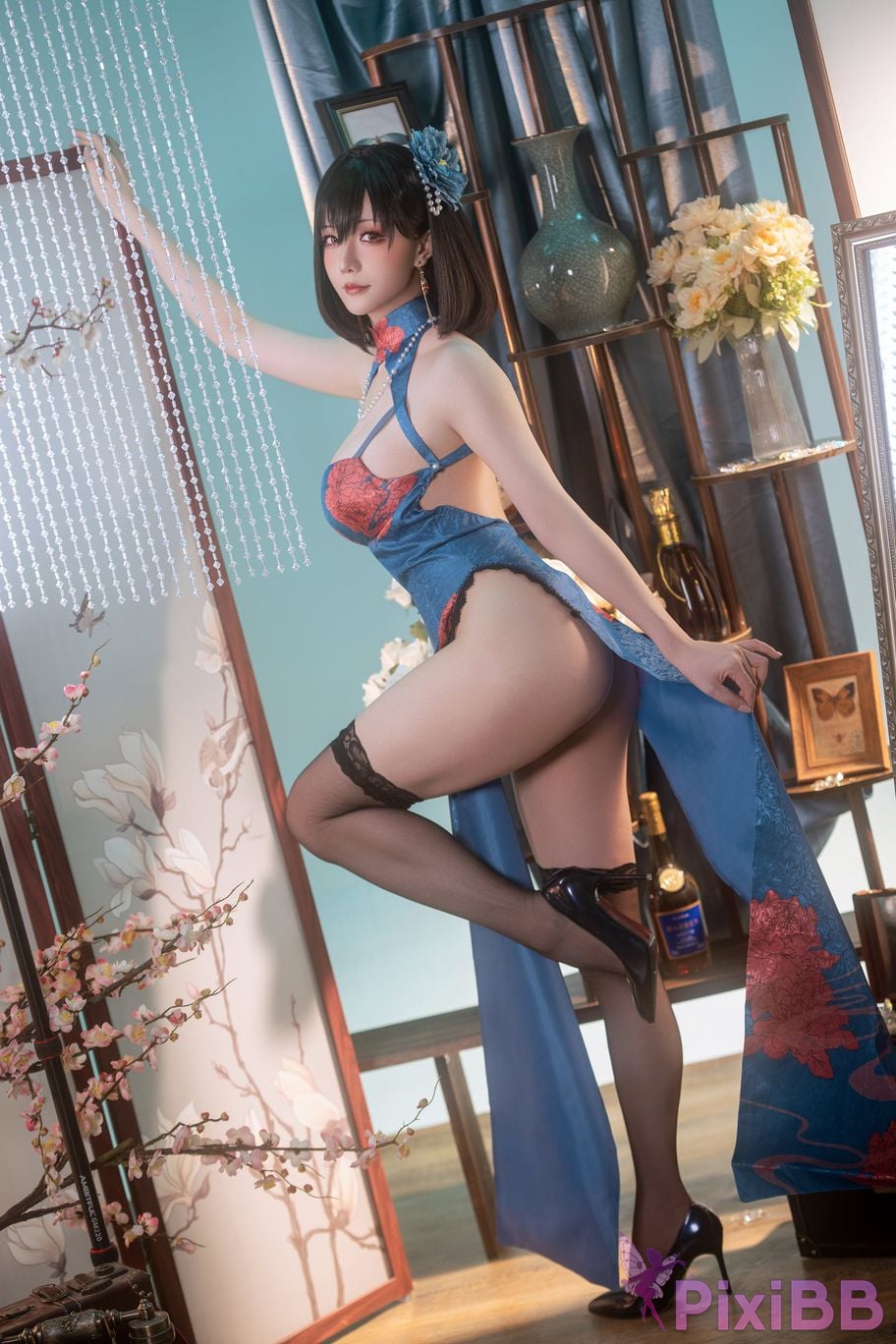 Cosplay Stars delay Hoshilily Azur Blue Route Jianwu PixiBB.COM 024