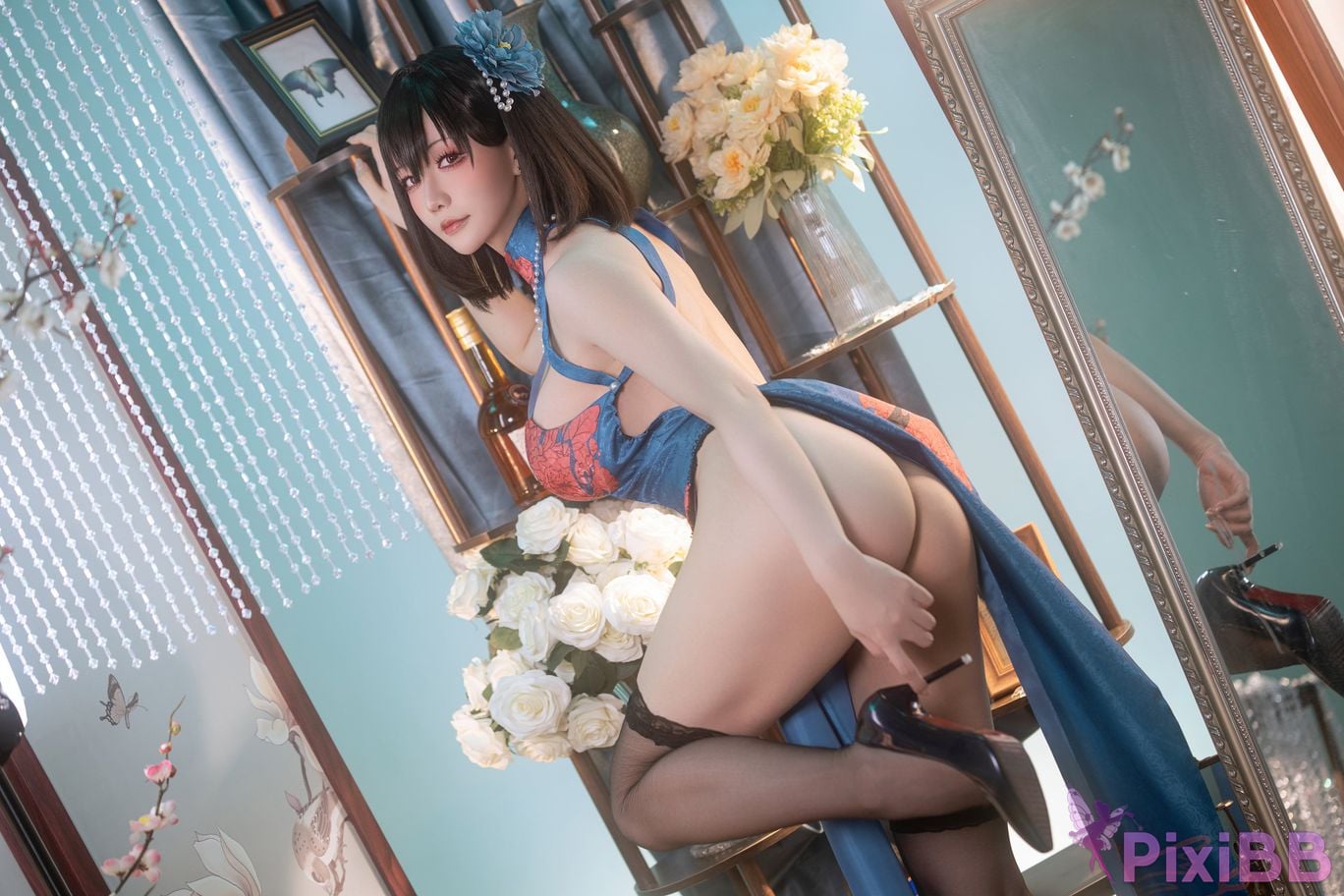 Cosplay Stars delay Hoshilily Azur Blue Route Jianwu PixiBB.COM 025