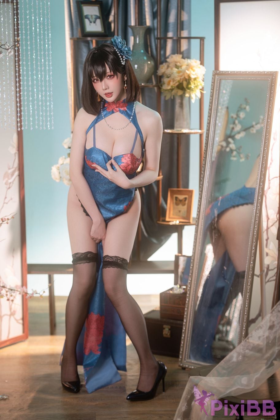 Cosplay Stars delay Hoshilily Azur Blue Route Jianwu PixiBB.COM 027