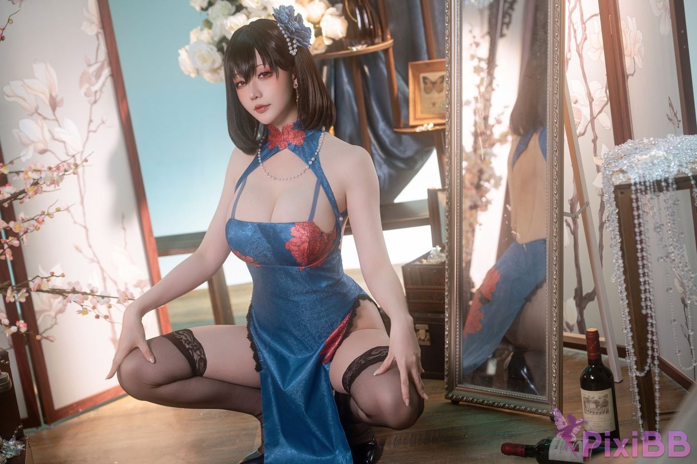 Cosplay Stars delay Hoshilily Azur Blue Route Jianwu PixiBB.COM 029