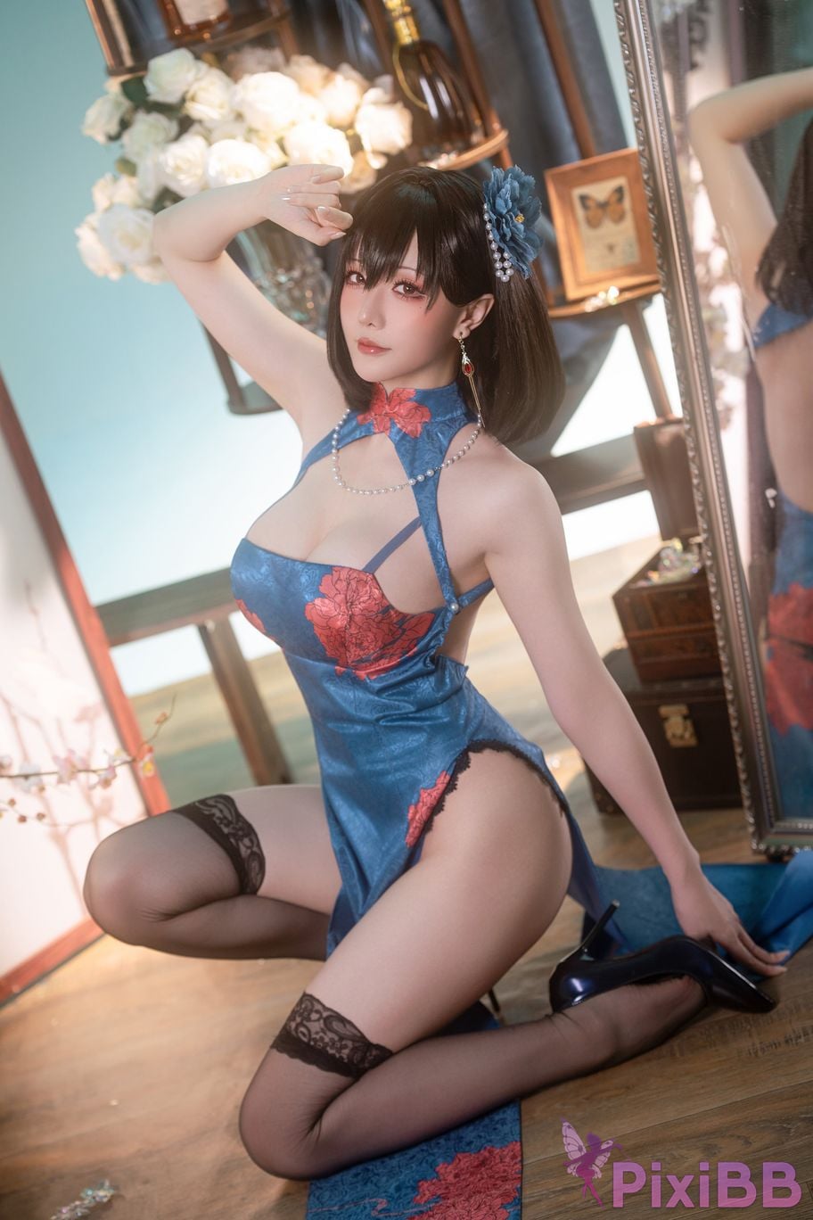 Cosplay Stars delay Hoshilily Azur Blue Route Jianwu PixiBB.COM 030