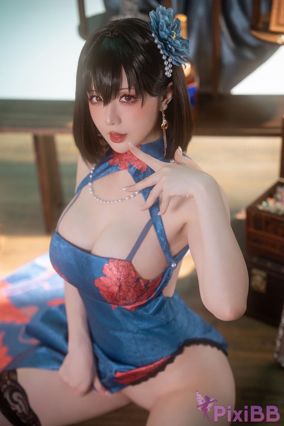 Cosplay Stars delay Hoshilily Azur Blue Route Jianwu PixiBB.COM 038
