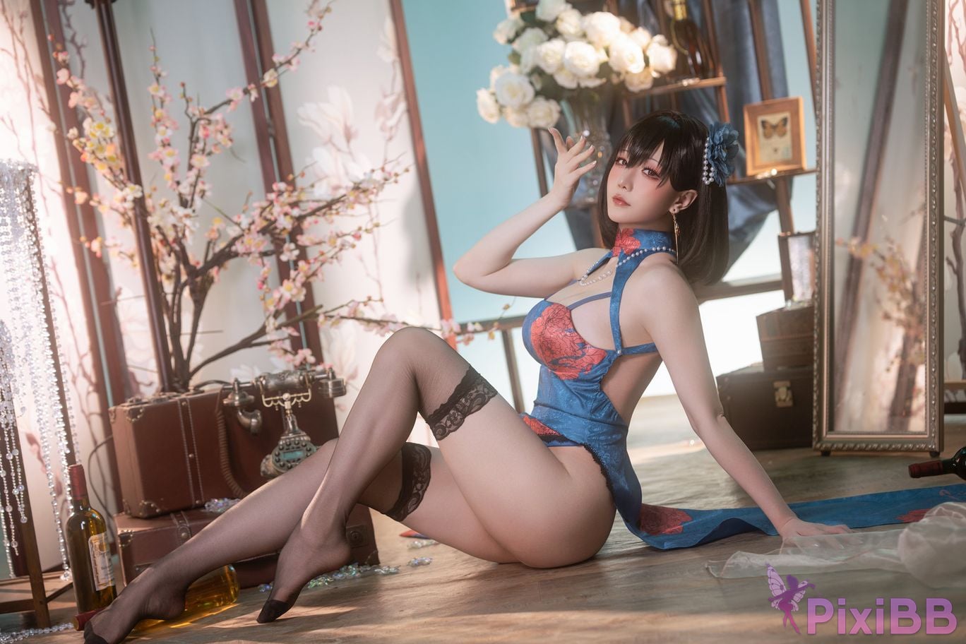 Cosplay Stars delay Hoshilily Azur Blue Route Jianwu PixiBB.COM 043