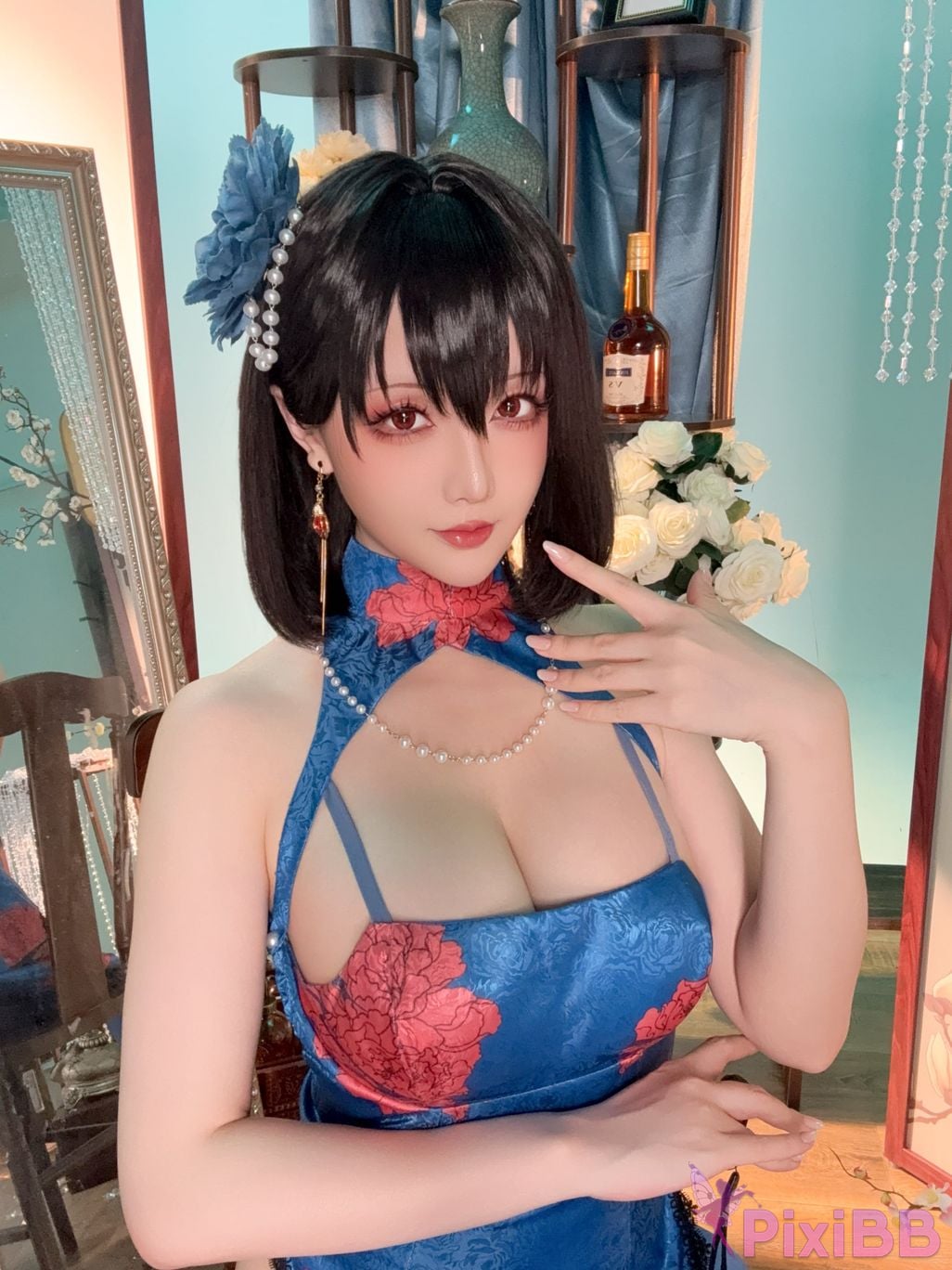 Cosplay Stars delay Hoshilily Azur Blue Route Jianwu PixiBB.COM 047