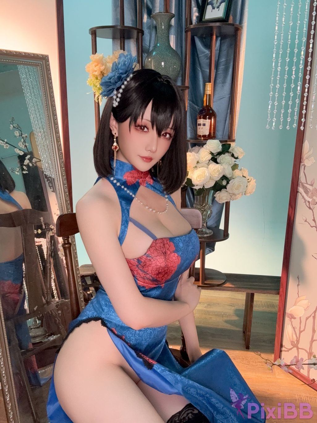 Cosplay Stars delay Hoshilily Azur Blue Route Jianwu PixiBB.COM 051
