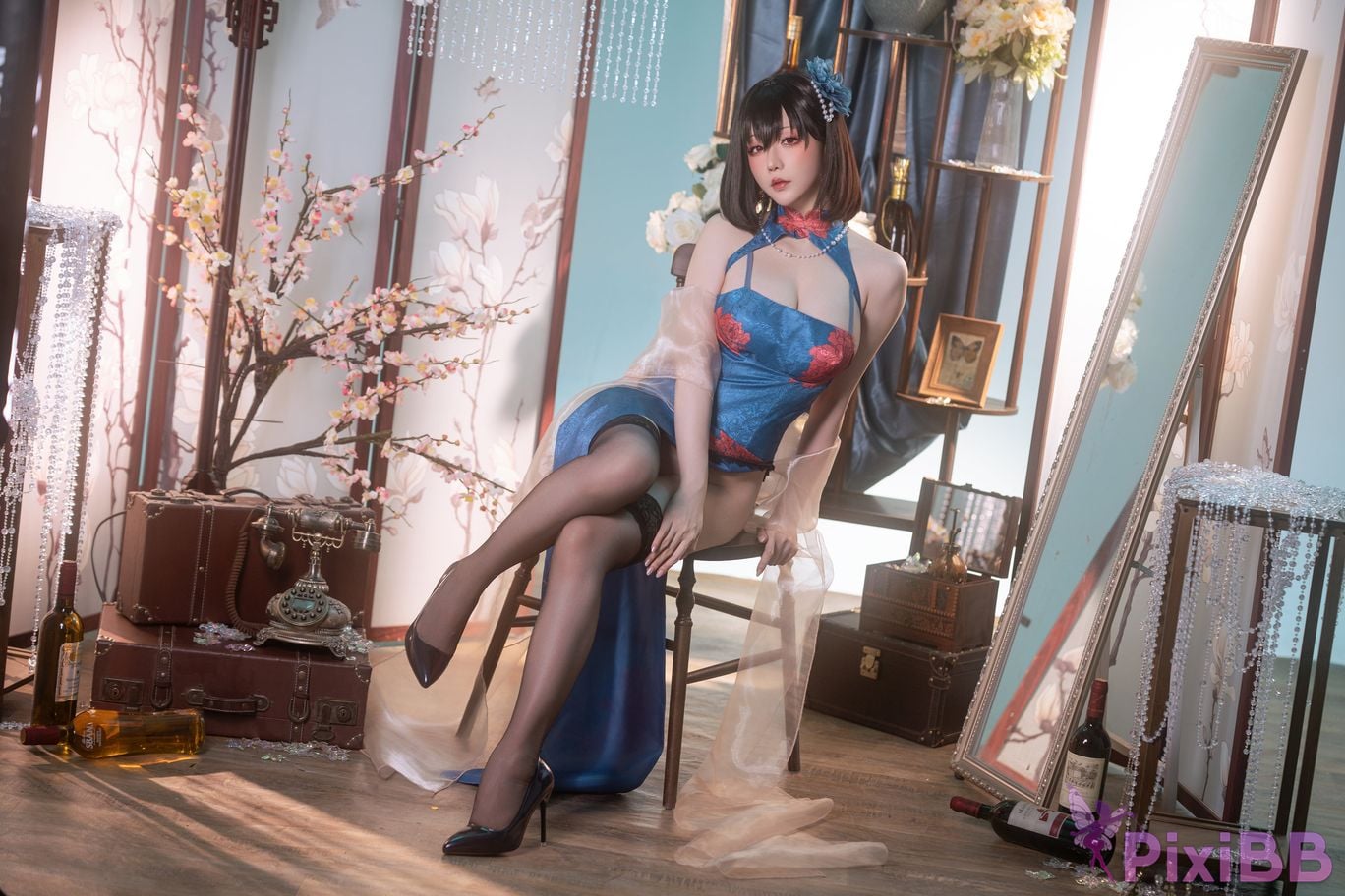 Cosplay Stars delay Hoshilily Azur Blue Route Jianwu PixiBB.COM 056