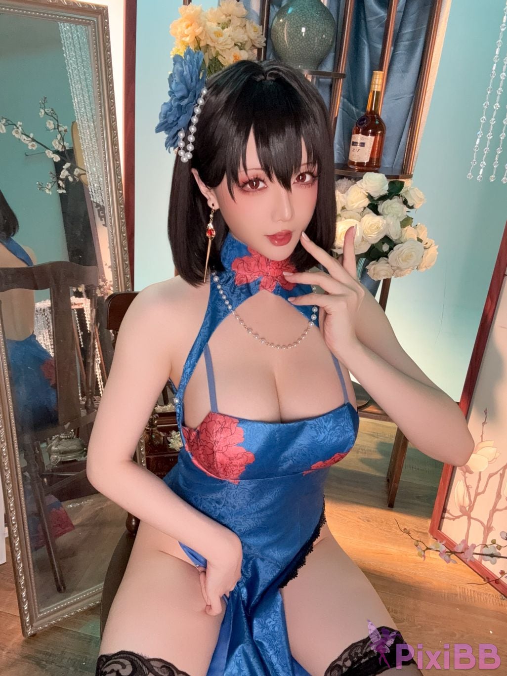Cosplay Stars delay Hoshilily Azur Blue Route Jianwu PixiBB.COM 057