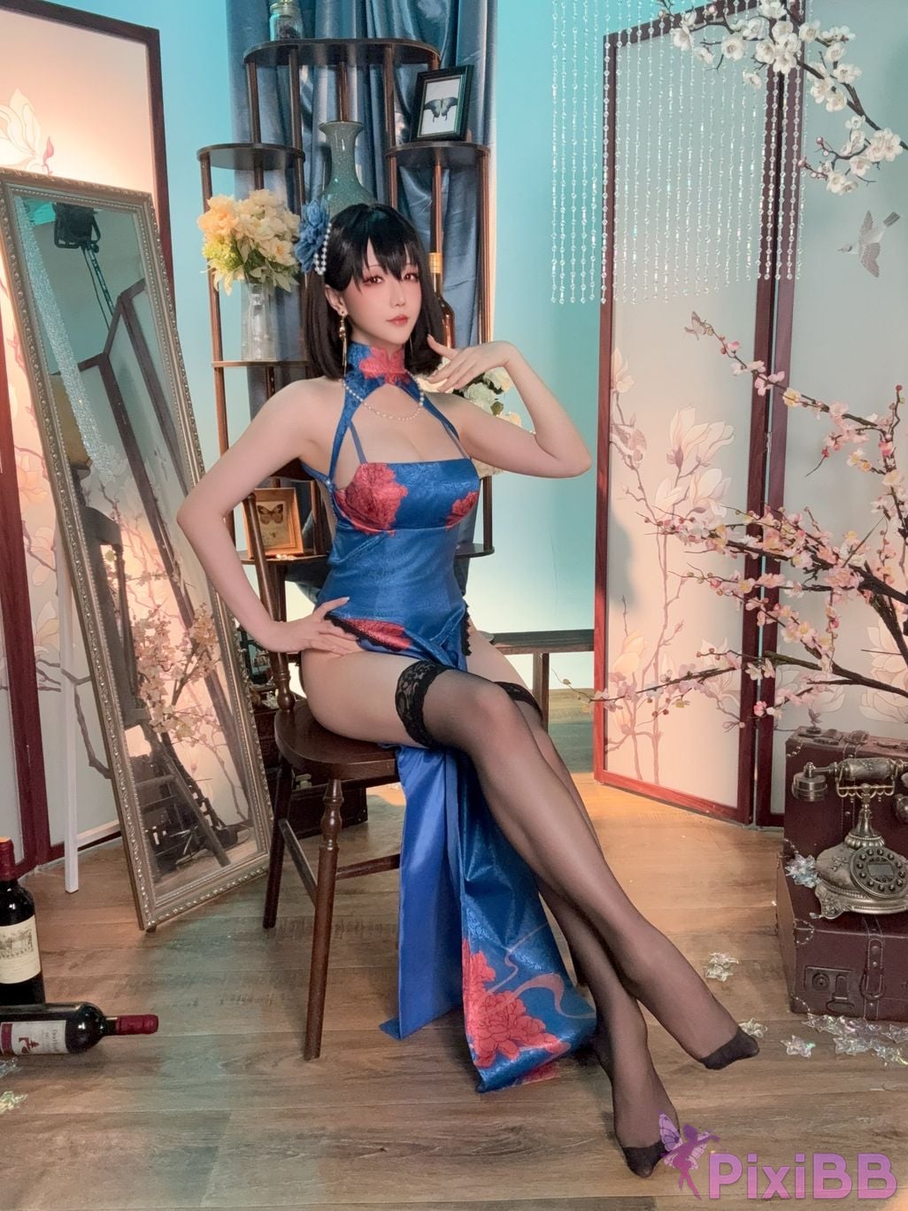 Cosplay Stars delay Hoshilily Azur Blue Route Jianwu PixiBB.COM 058