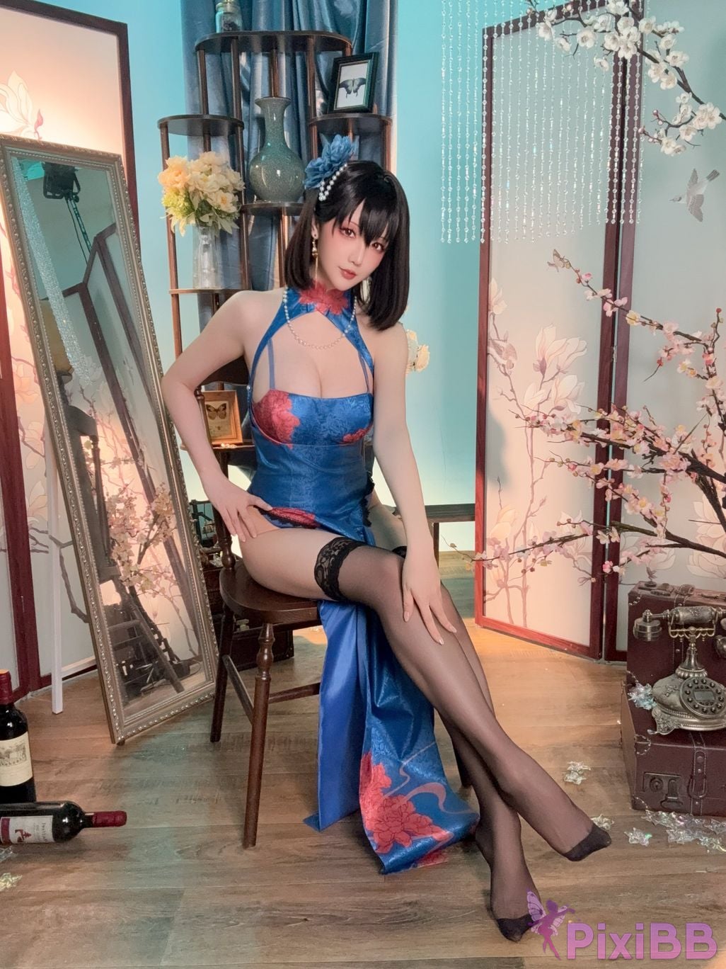 Cosplay Stars delay Hoshilily Azur Blue Route Jianwu PixiBB.COM 059
