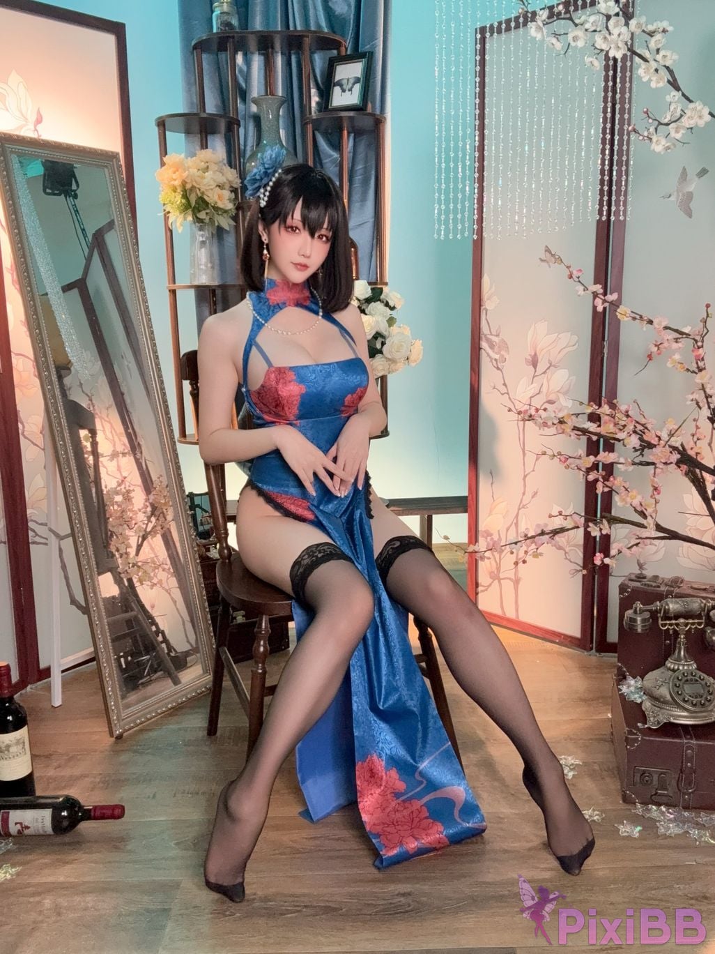 Cosplay Stars delay Hoshilily Azur Blue Route Jianwu PixiBB.COM 060